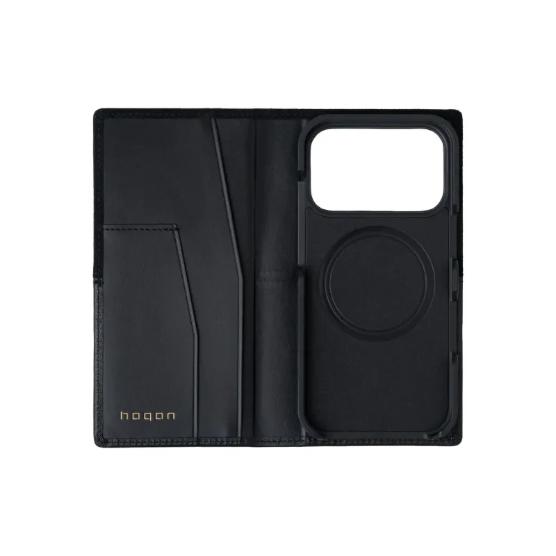Mastrotto Smooth leather/Alcantara Flip Case Open