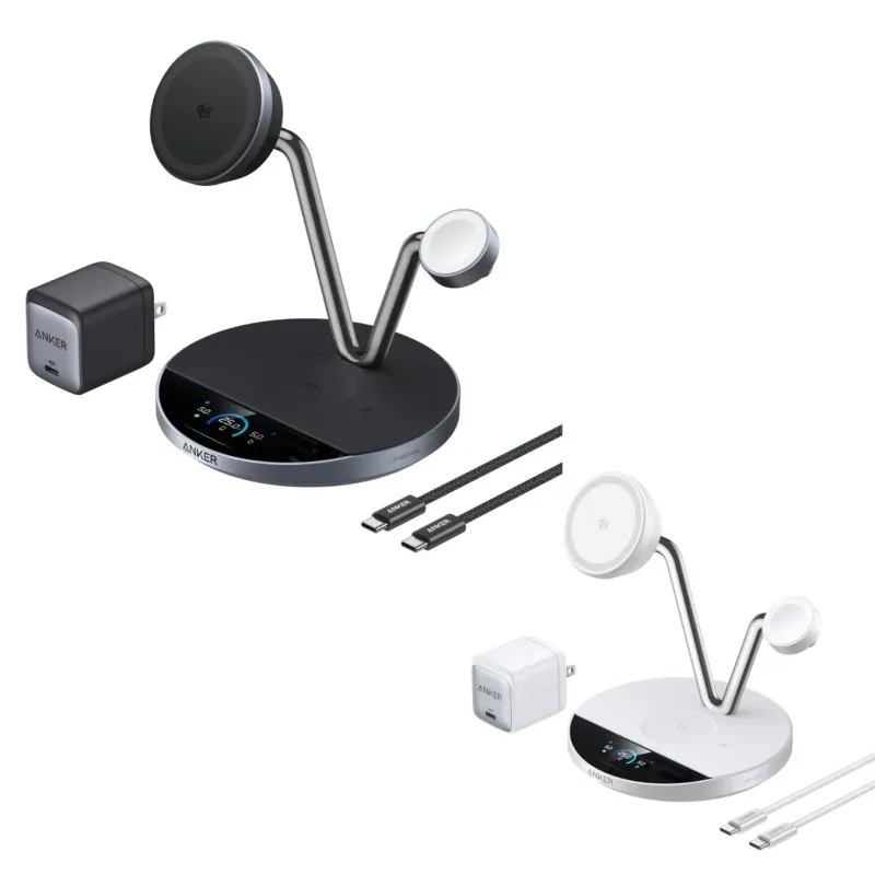 Anker Prime Wireless Charging Station（3-in-1, MagGo, AirCool, Dock Stand）