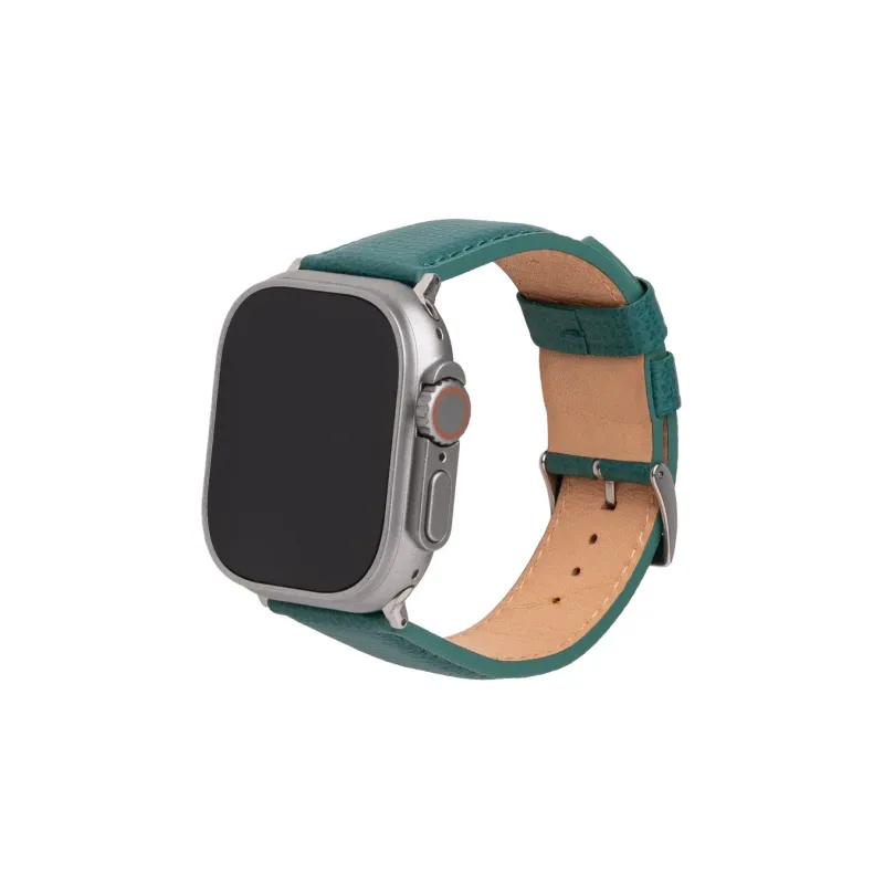 CRUMBS Leather Apple Watch band Orange