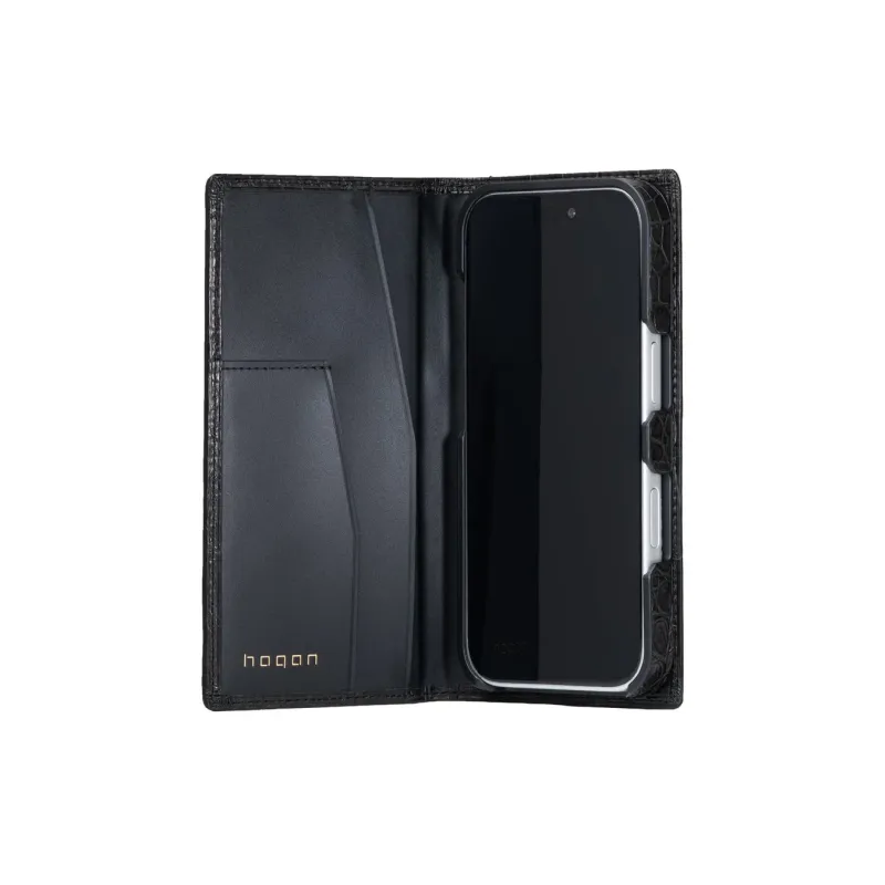 Crocodile Leather Flip Case Inside