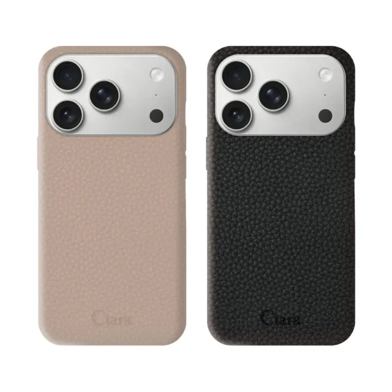 CiaraのペブルグレインPUレザーケース