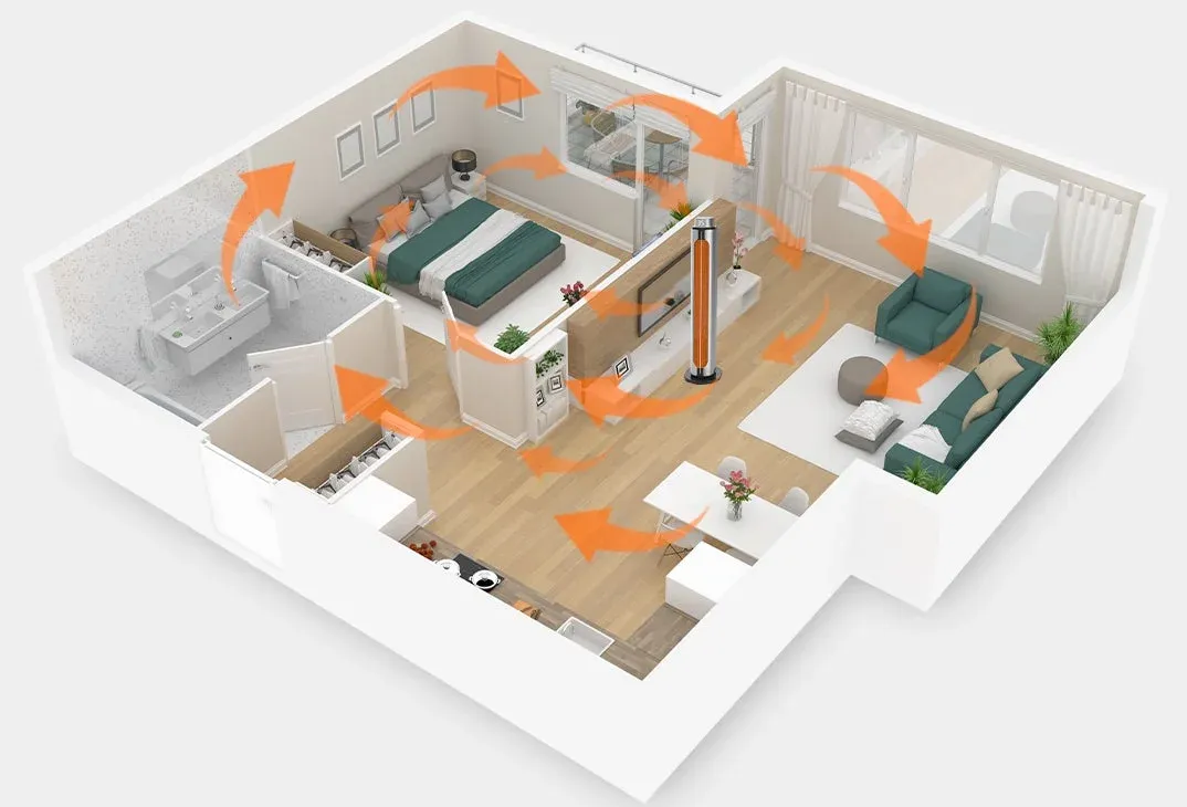 広角首振り機能