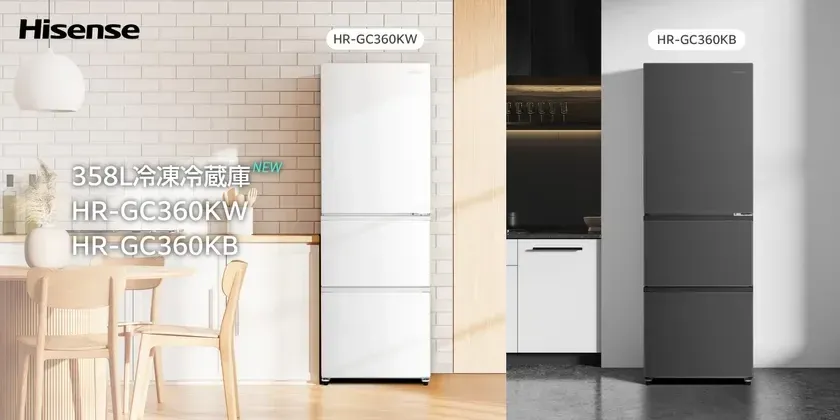 HR-GC360KW/HR-GC360KBの2色展開