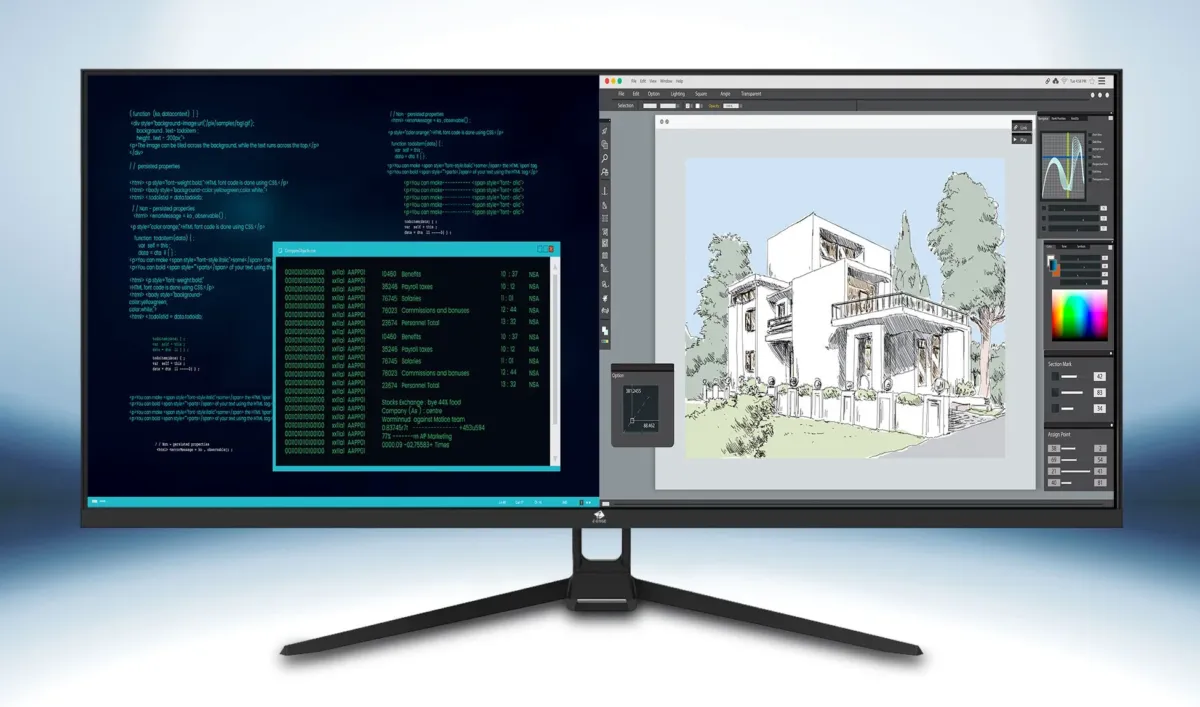 モニターでのマルチタスク
