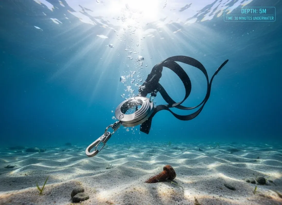 水中のチタン製ギア