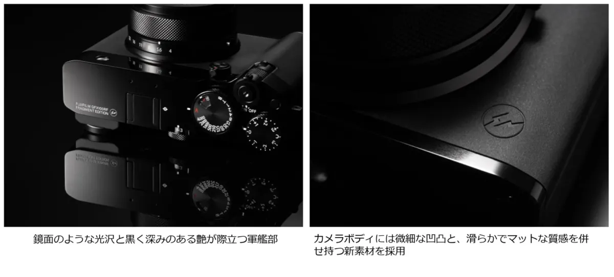 FUJIFILM GFX100RF FRAGMENT EDITIONの軍艦部