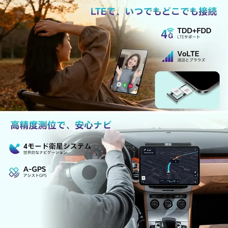 Teclast A13の4G LTE通信とGPS