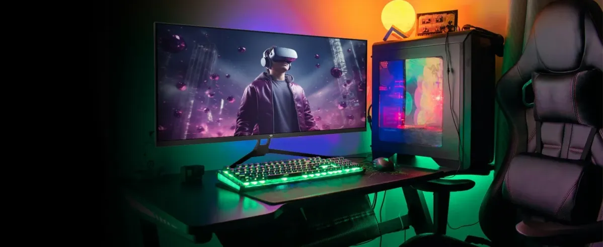 ウルトラワイドモニターの利用シーンの画像