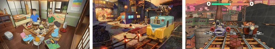 『クレヨンしんちゃん 炭の町のシロ』ゲーム画面