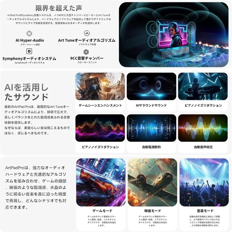 ArtPad Proのサウンドシステム