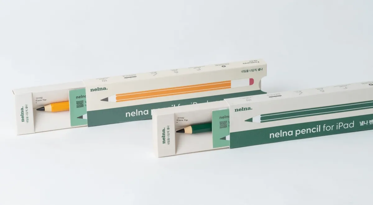 Nelna Pencilのパッケージと交換用ペン先
