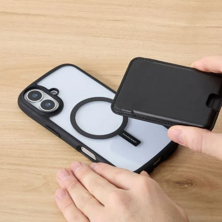 マグネットリングステッカーを貼ったケース