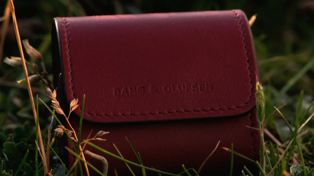 BANG & OLUFSENのロゴ入り革製ケース