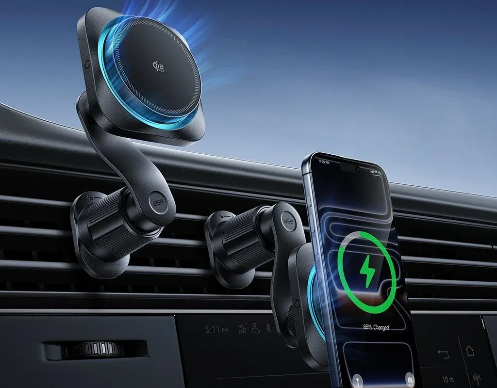 Qi2 ESR充電中のスマホ