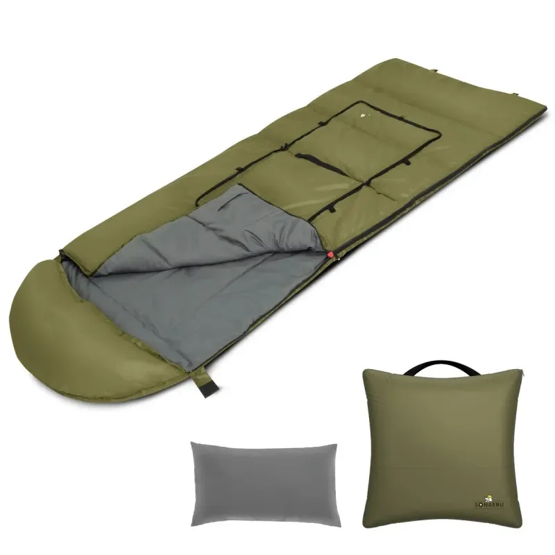 裏地フリースであったか寝袋