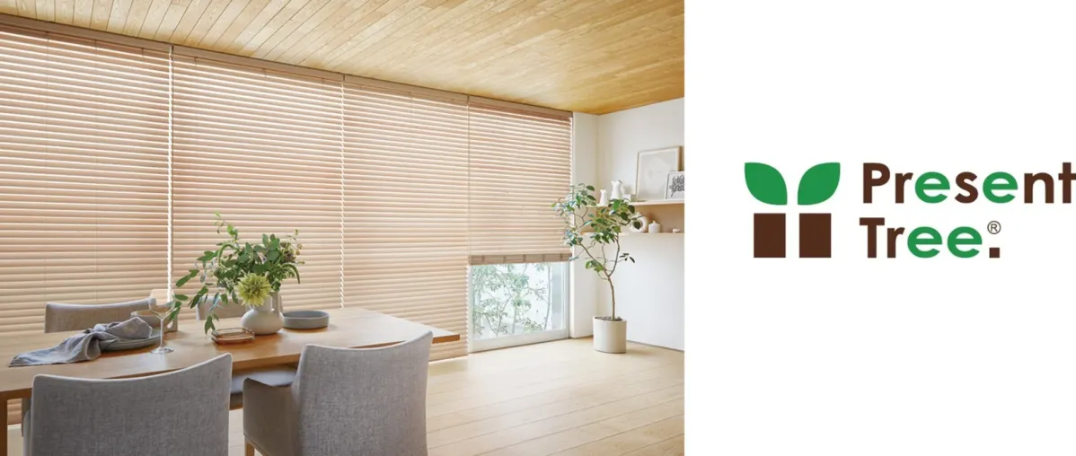 Present Tree.のロゴとダイニングルーム