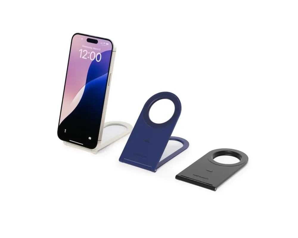 MagSafe対応iPhoneを固定したTwelve South Curve Nano