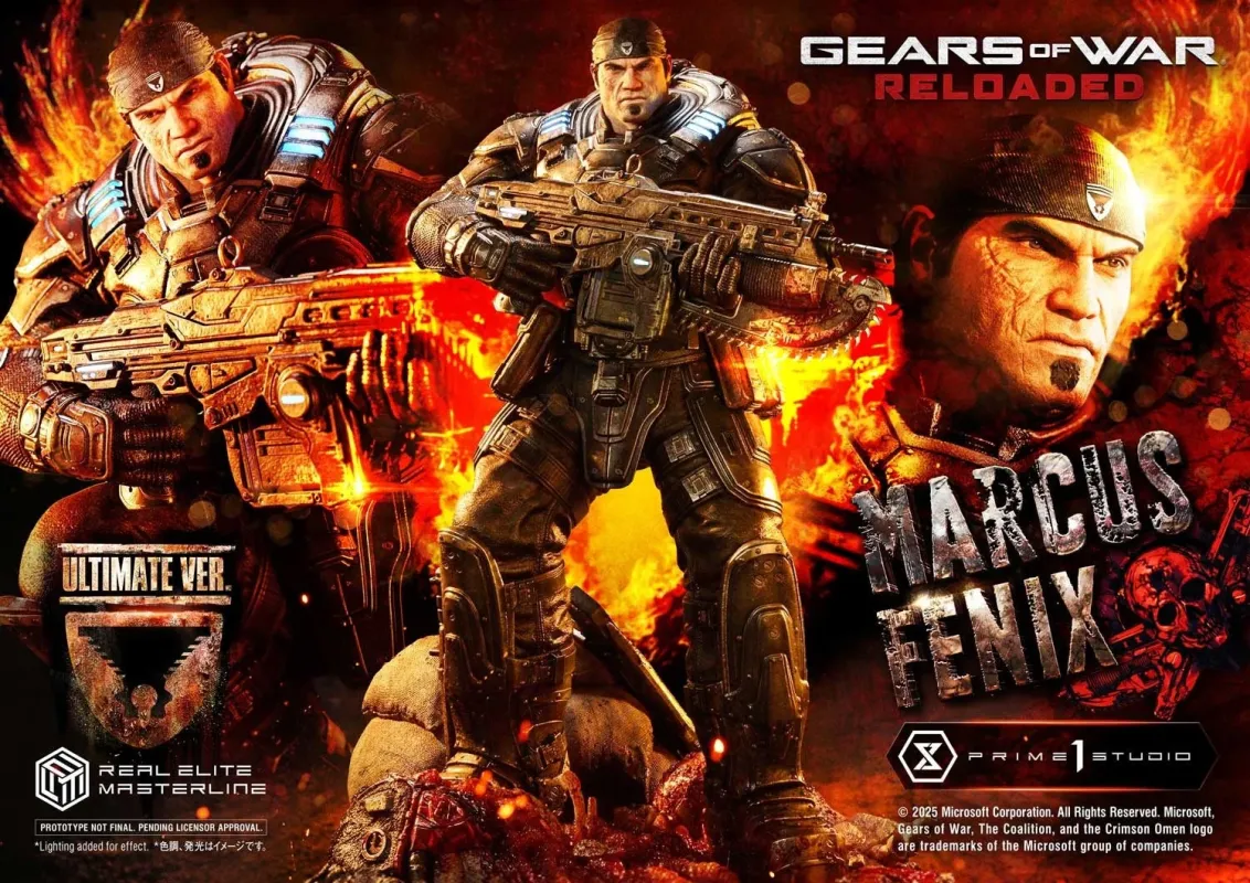 Gears of War Reloaded マーカス・フェニックス スタチュー