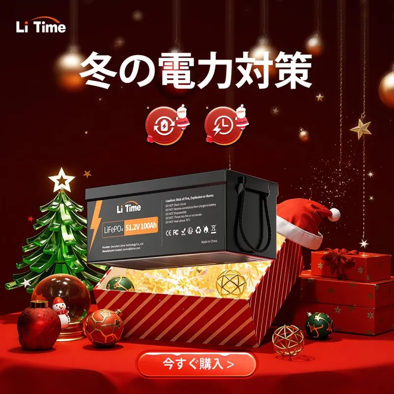 LiTime 48V100Ah バッテリー