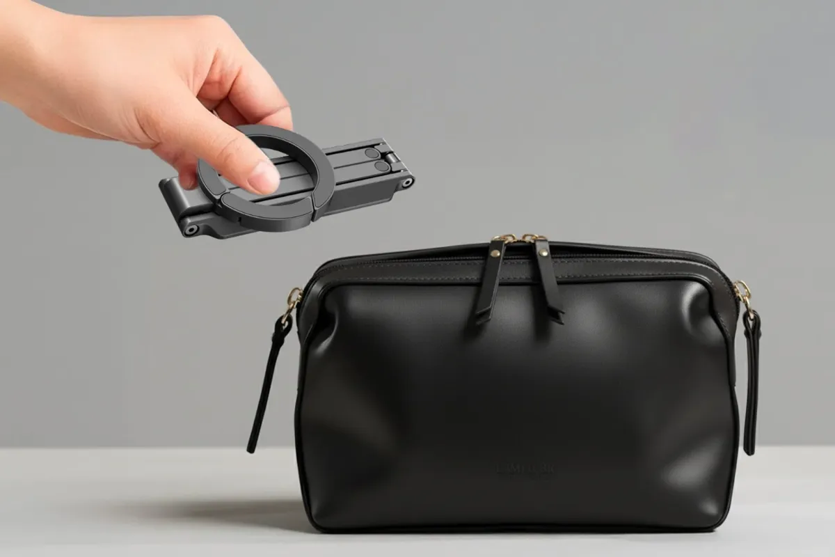 折りたたまれた状態のガジェット