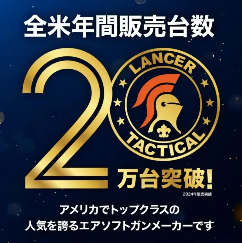 全米年間販売台数 20万台突破!