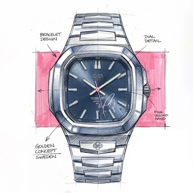 腕時計のデザインスケッチ