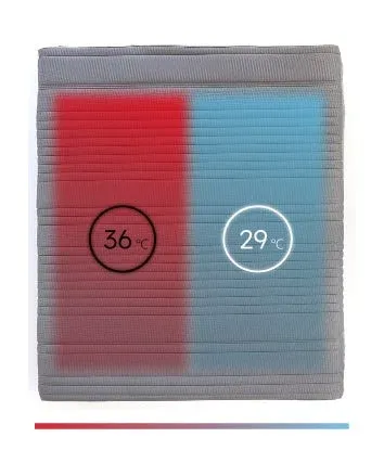 左右で異なる温度表示