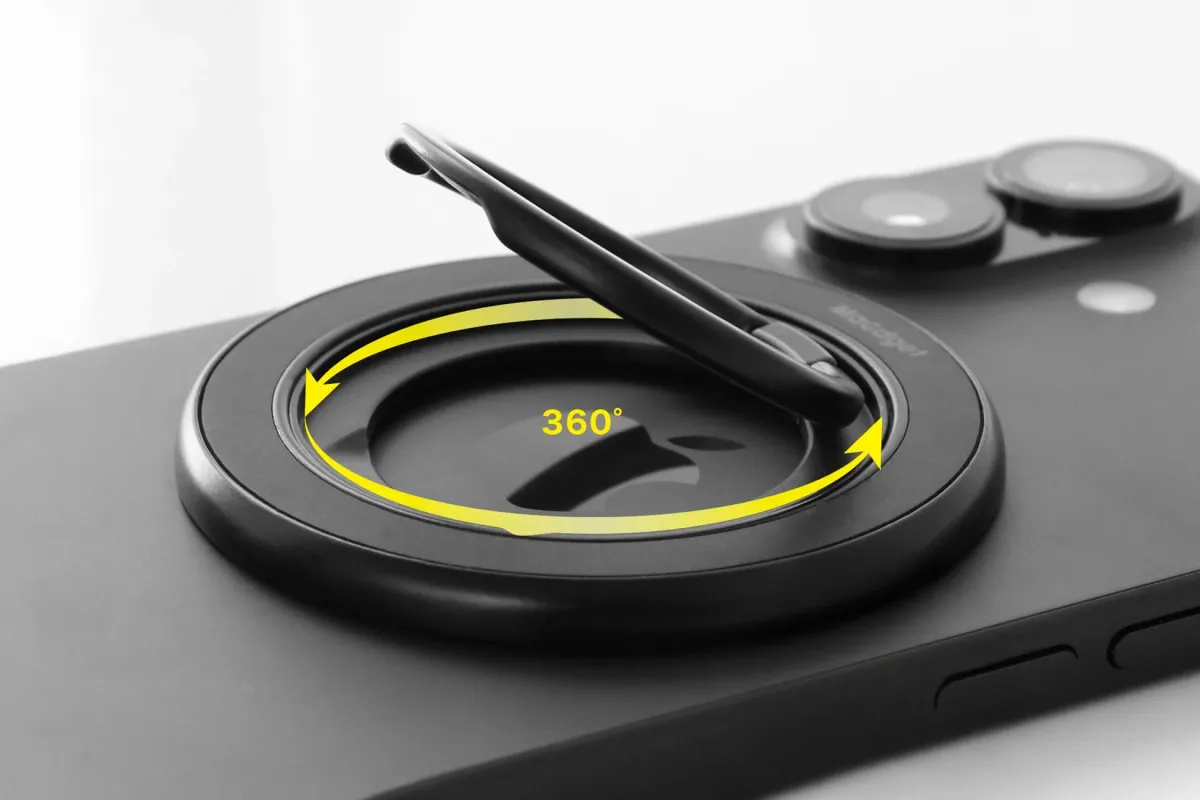 360度回転するリングスタンド