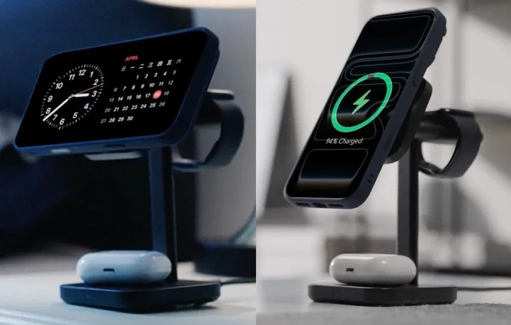 3in1ワイヤレス充電ステーションとApple Watch充電モジュール