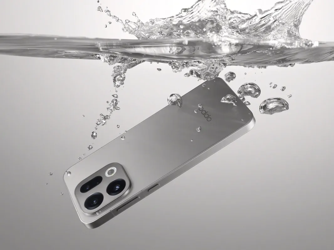 防水性能を示すスマートフォン