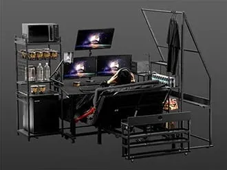 ゲーミングベッドの全体像