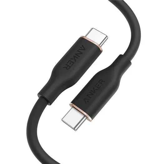 Ankerブランドの黒いUSB-C to USB-Cケーブル