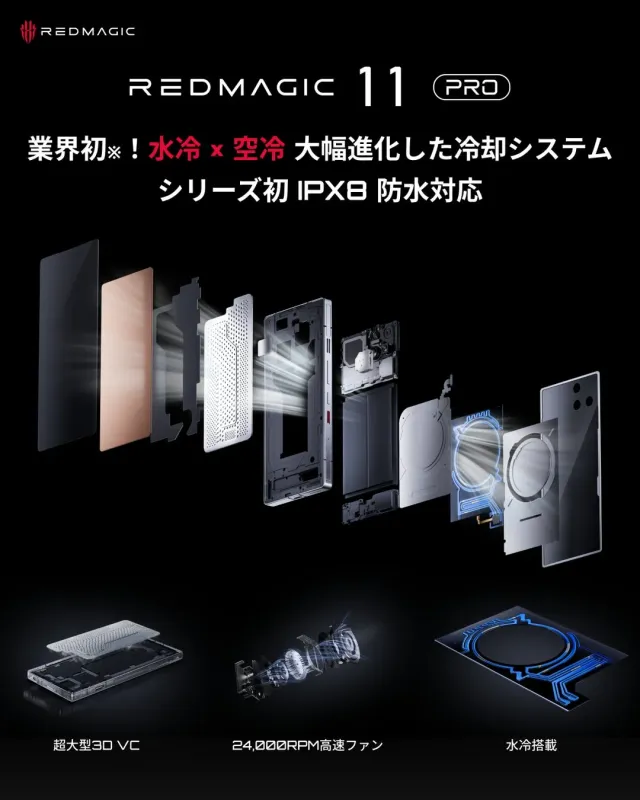 REDMAGIC 11 Pro 大幅進化した冷却システム