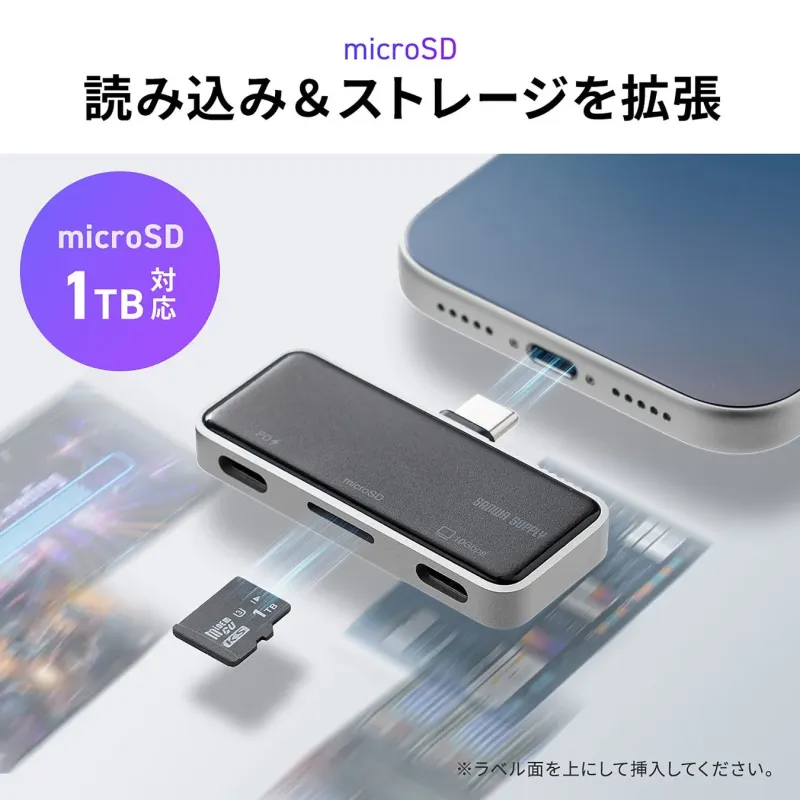 microSD 読み込み & ストレージを拡張