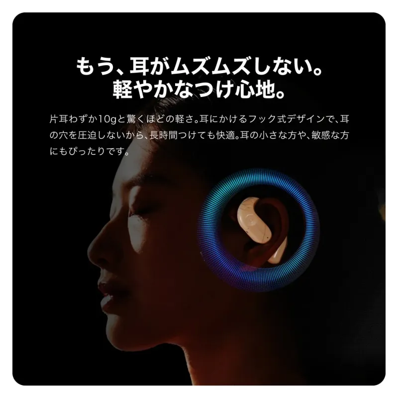 オープンイヤー型設計