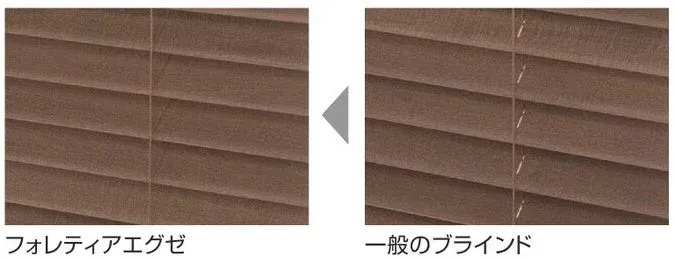 フォレティアエグゼと一般のブラインドの比較