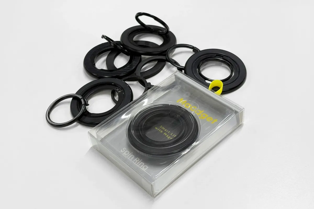 Maadget Spin Ringのパッケージとリング