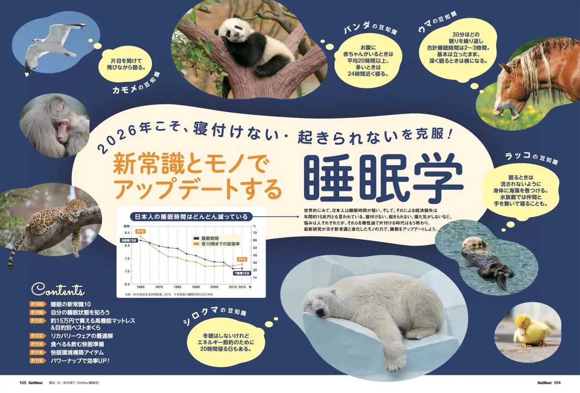 GetNaviの「睡眠学」特集