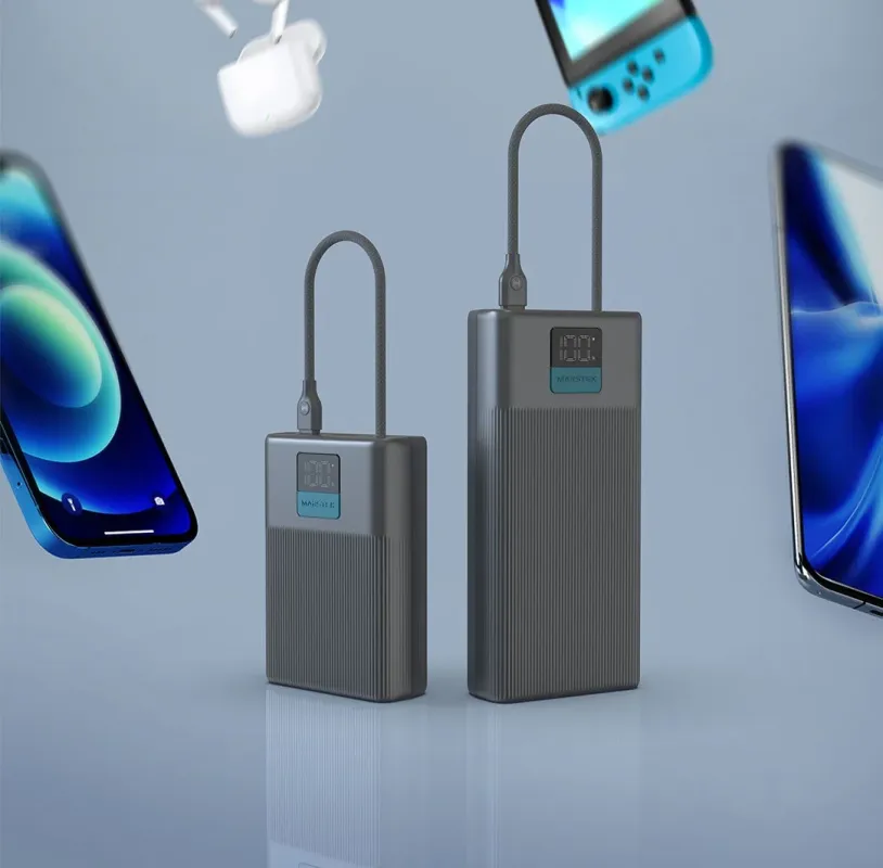 液晶デジタルディスプレイタイプのモバイルバッテリー