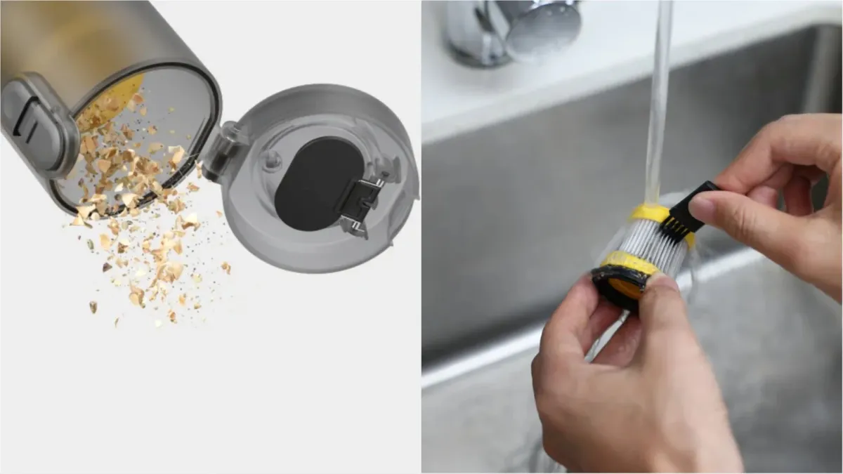 ダストカップの清掃