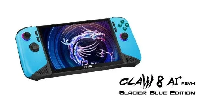 MSI Claw 8 AI+ Glacier Blue Edition