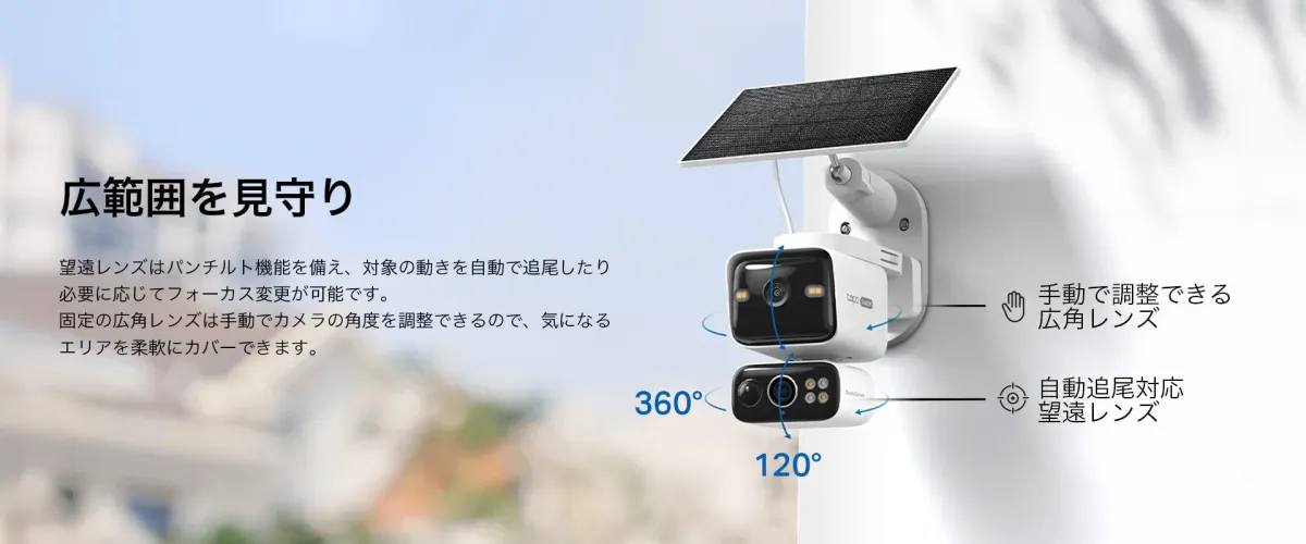 Tapo C645D KITのデュアルレンズ機能