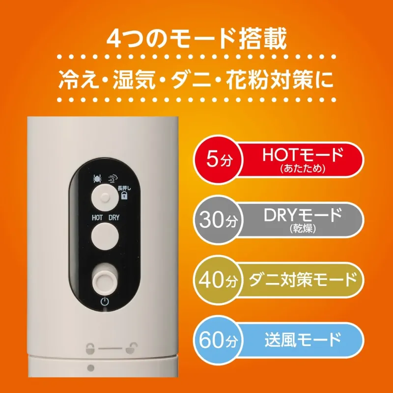 4つのモード搭載