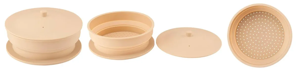 シリコンスチーマーの組み立て・折りたたみ・分解状態