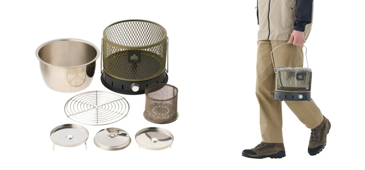 分解されたパーツと持ち運び