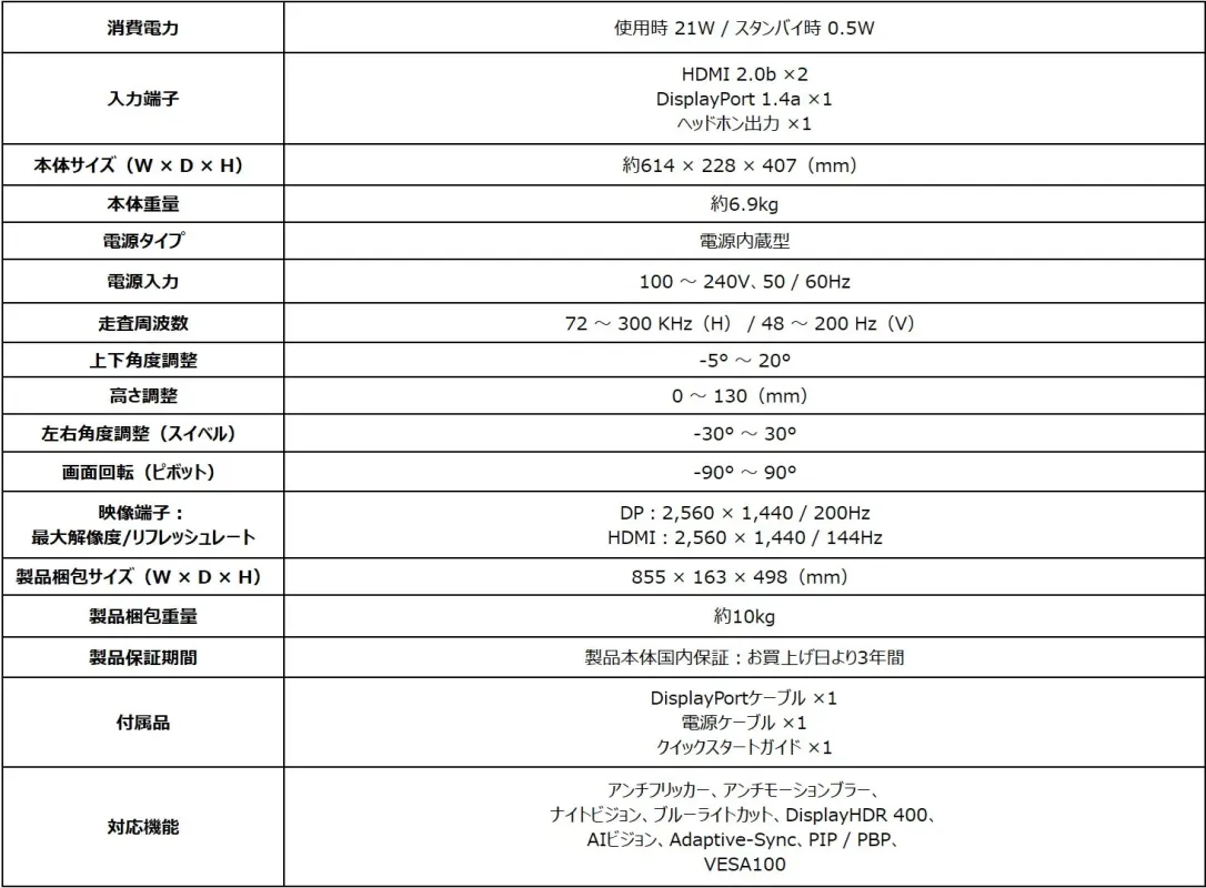 MSI MAG 274QRFW E20 高性能スタンドの機能