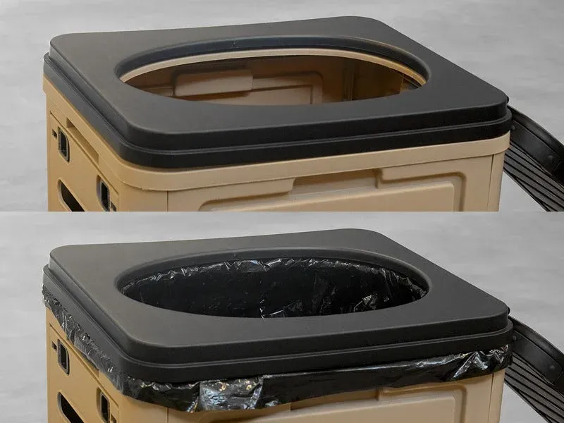 ポータブルトイレの使用前後の比較