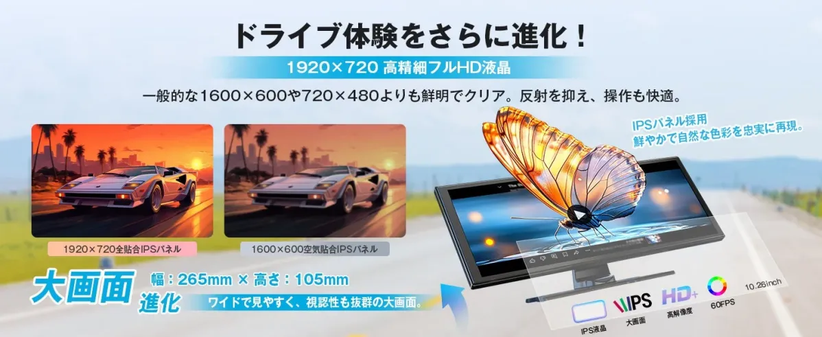 高精細フルHD液晶