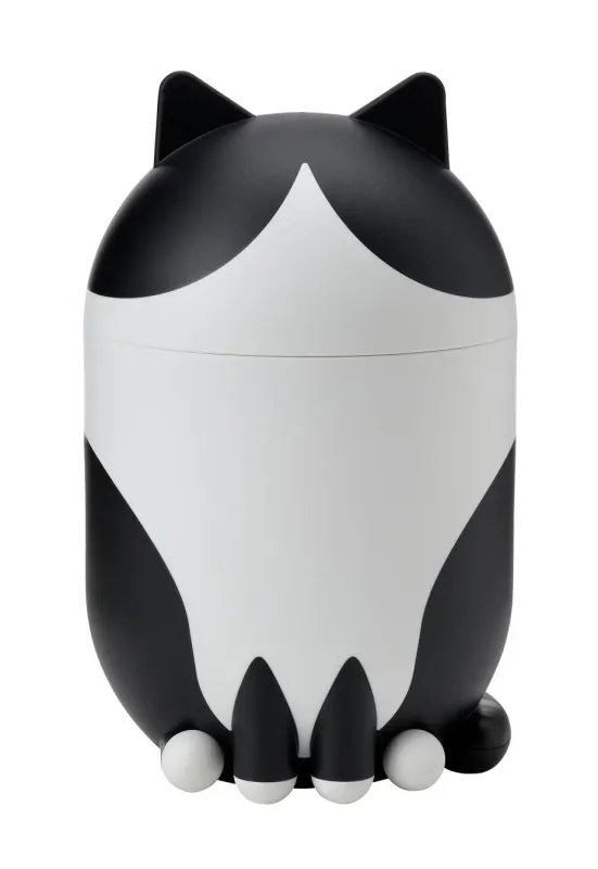 白黒の猫型収納