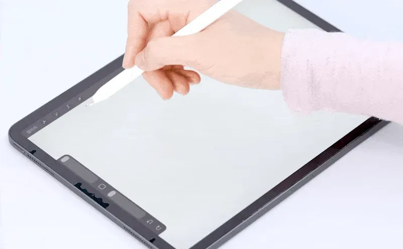 iPadで描画する様子